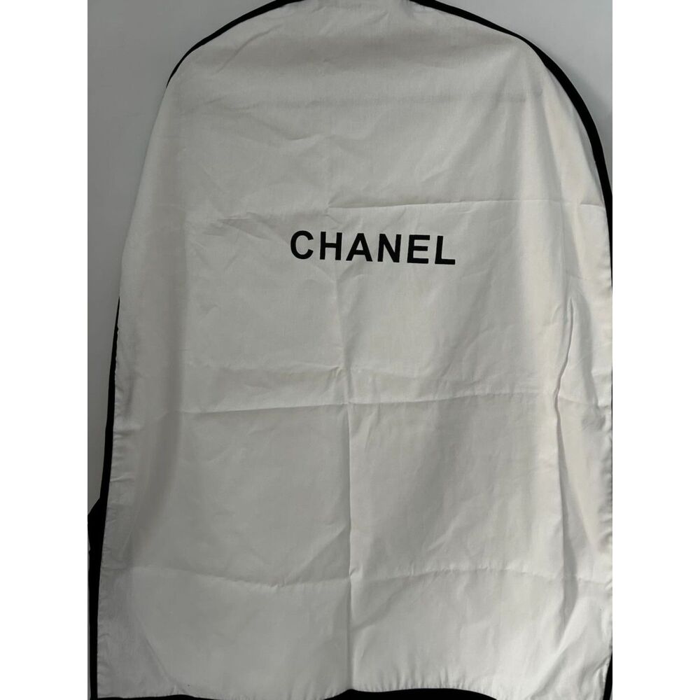 Pre-owned Chanel Garment Bag Cover For Clothes Coat Jacket Suit